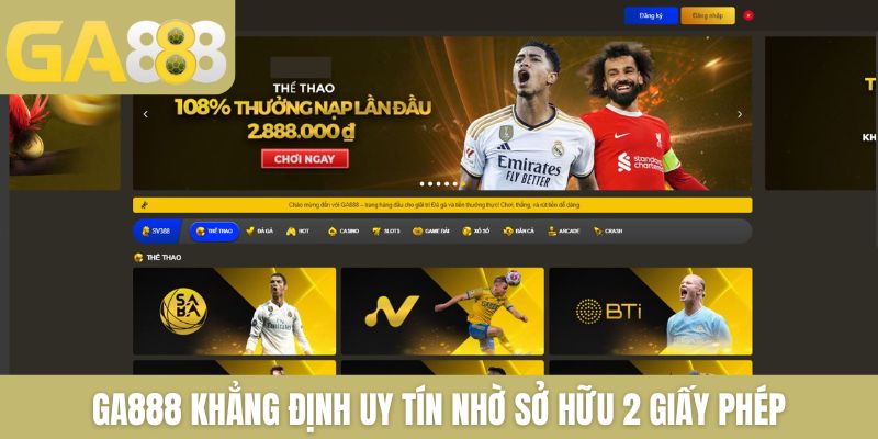 Giấy Phép Hoạt Động GA888: 2 Chứng Nhận Quốc Tế Uy Tín - Zenlucky89