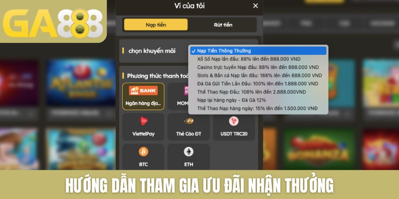 4+ Khuyến mại GA888 thưởng cực khủng nên tham gia ngay - Zenlucky89