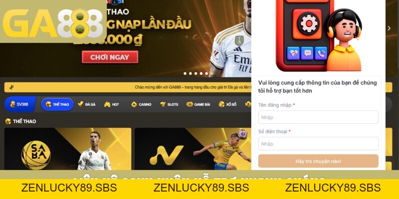 Ga888 | Link Vào +888k Xanh Chín Chào Tân Thủ Nạp Đầu - Zenlucky89