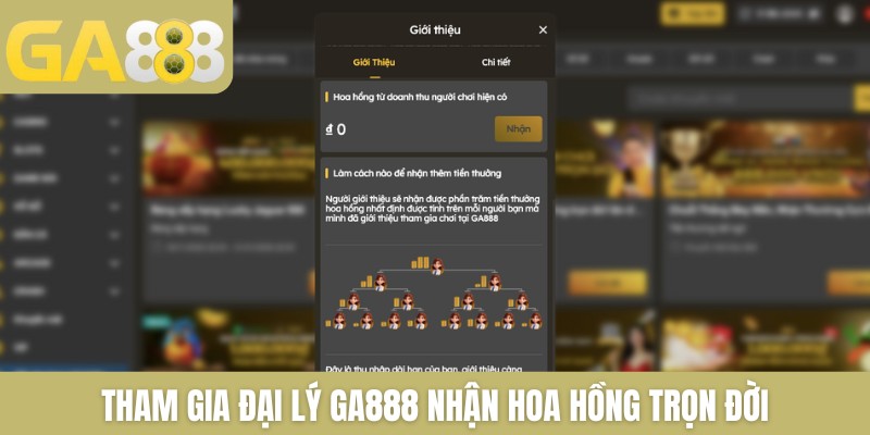 Đại lý GA888 nhận hoa hồng lên đến 0.15% mỗi tháng - Zenlucky89